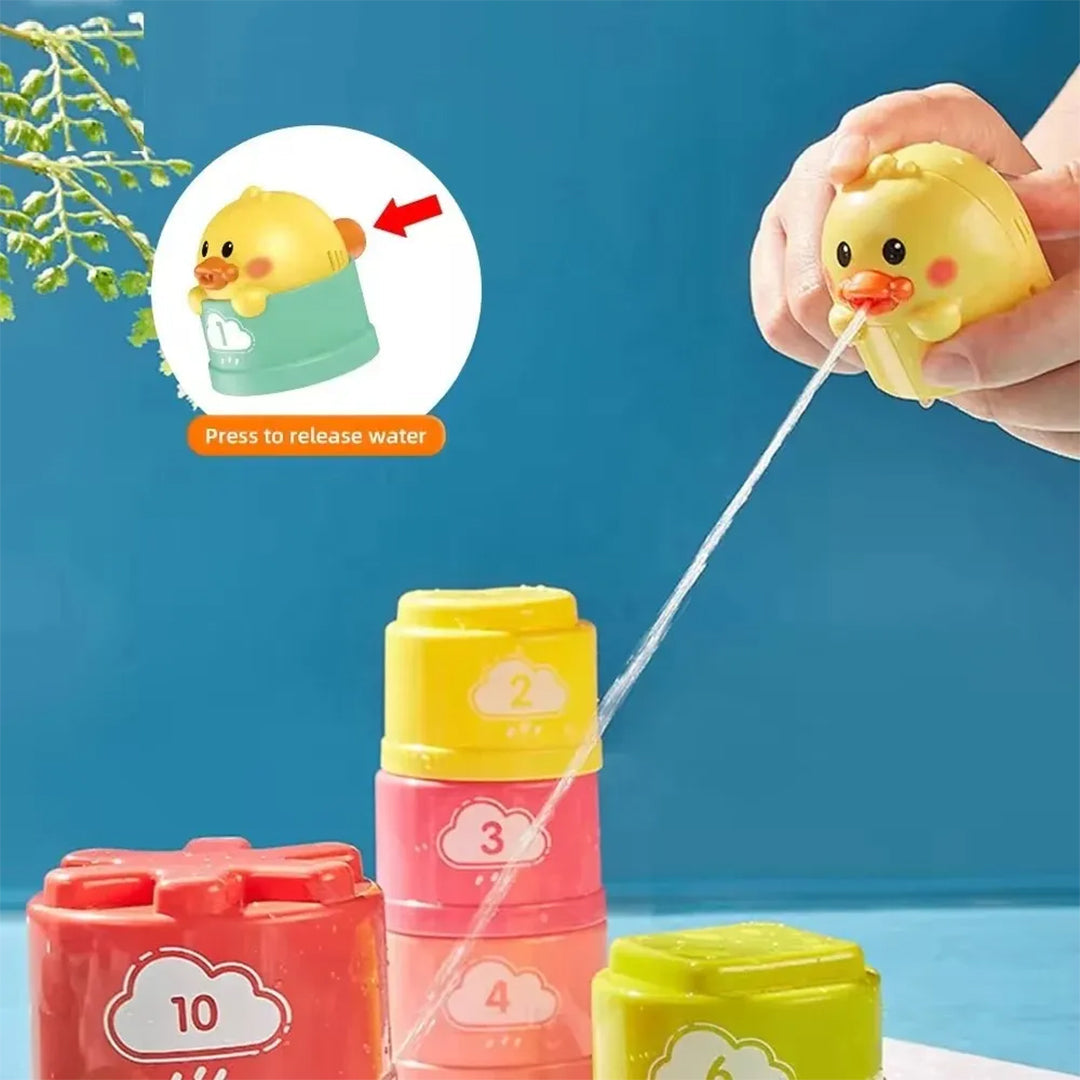 10-Piece Baby Bath Toy Set - Toddler Water Play Toys - Toyspry