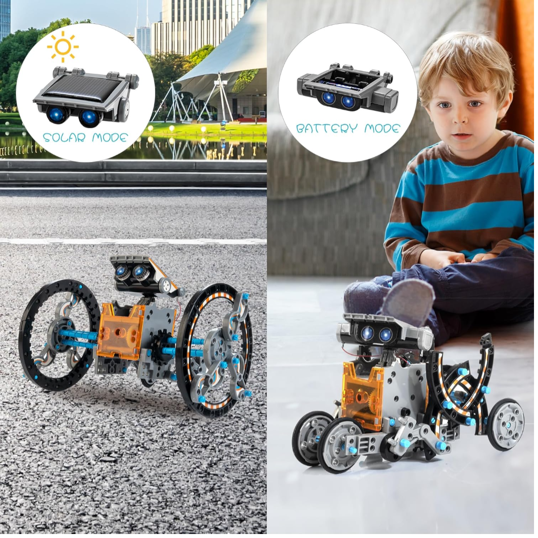 13-in-1 Solar Robot Kit | Educational STEM Robot Toys (Ages 8+)
