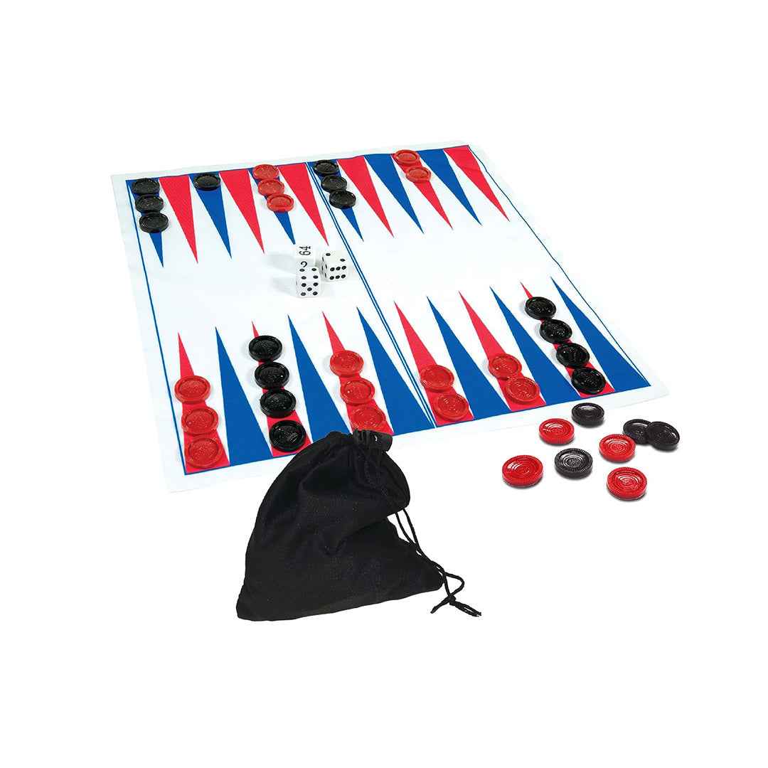 Ambassador Travel Backgammon Game | Grab & Go Strategy Board Game - Toyspry