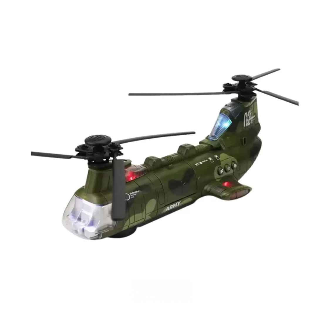 Army Helicopter Toy & Tank Action Playset