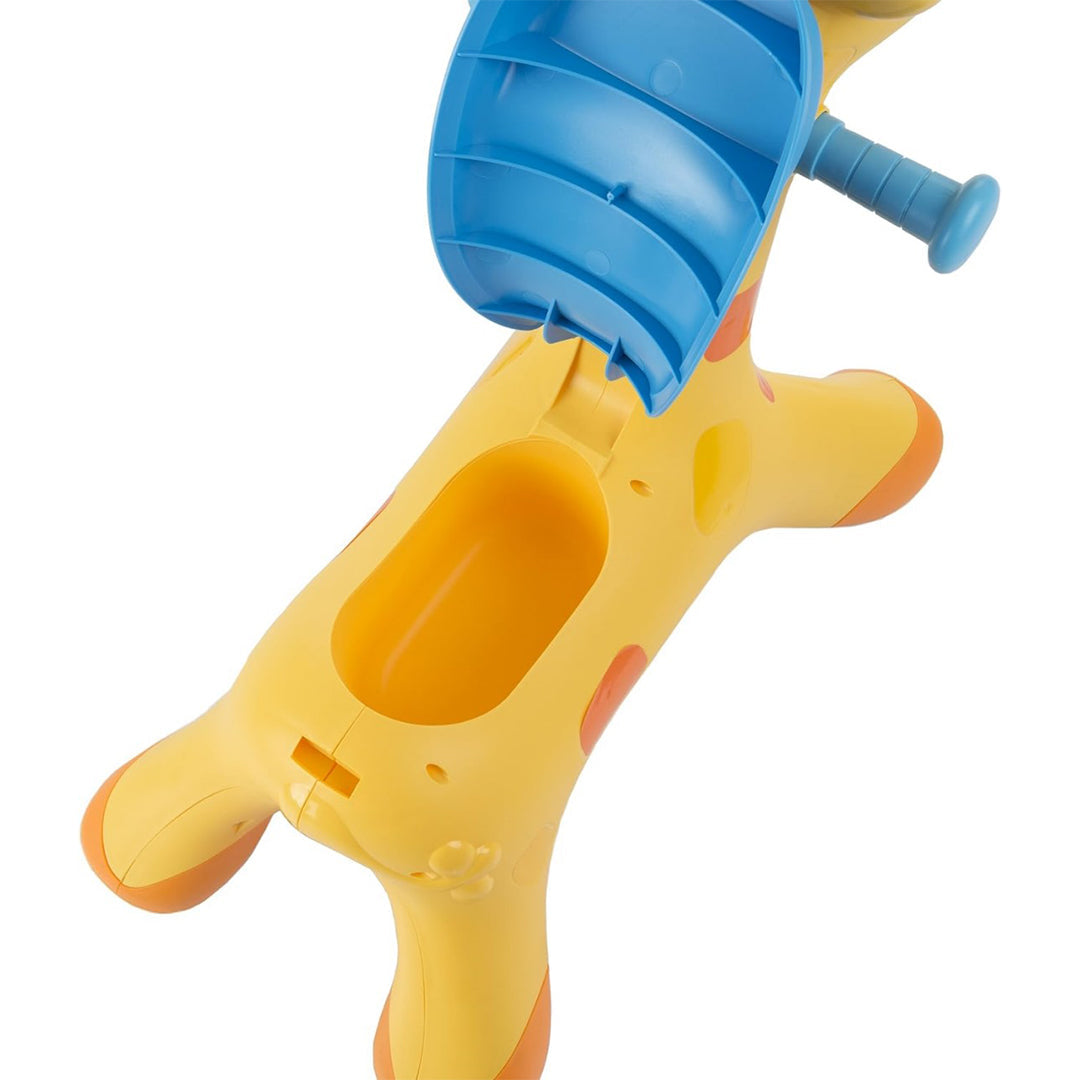 2-in-1 Giraffe Ride-On Toy, Rocking Chair & Baby Walker with Lights & Music