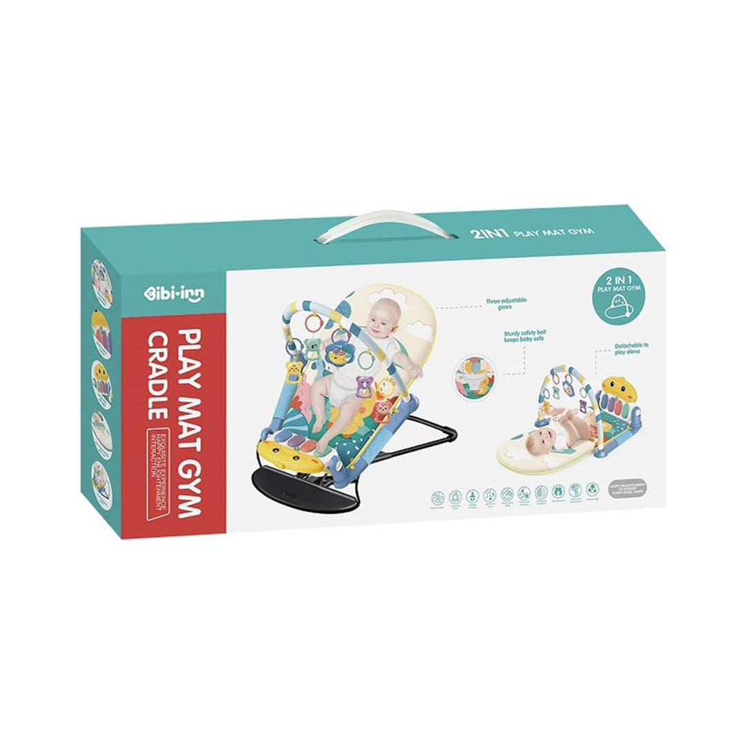 Newborn Play Mat & Activity Gym - 2-in-1 Musical Kick Piano