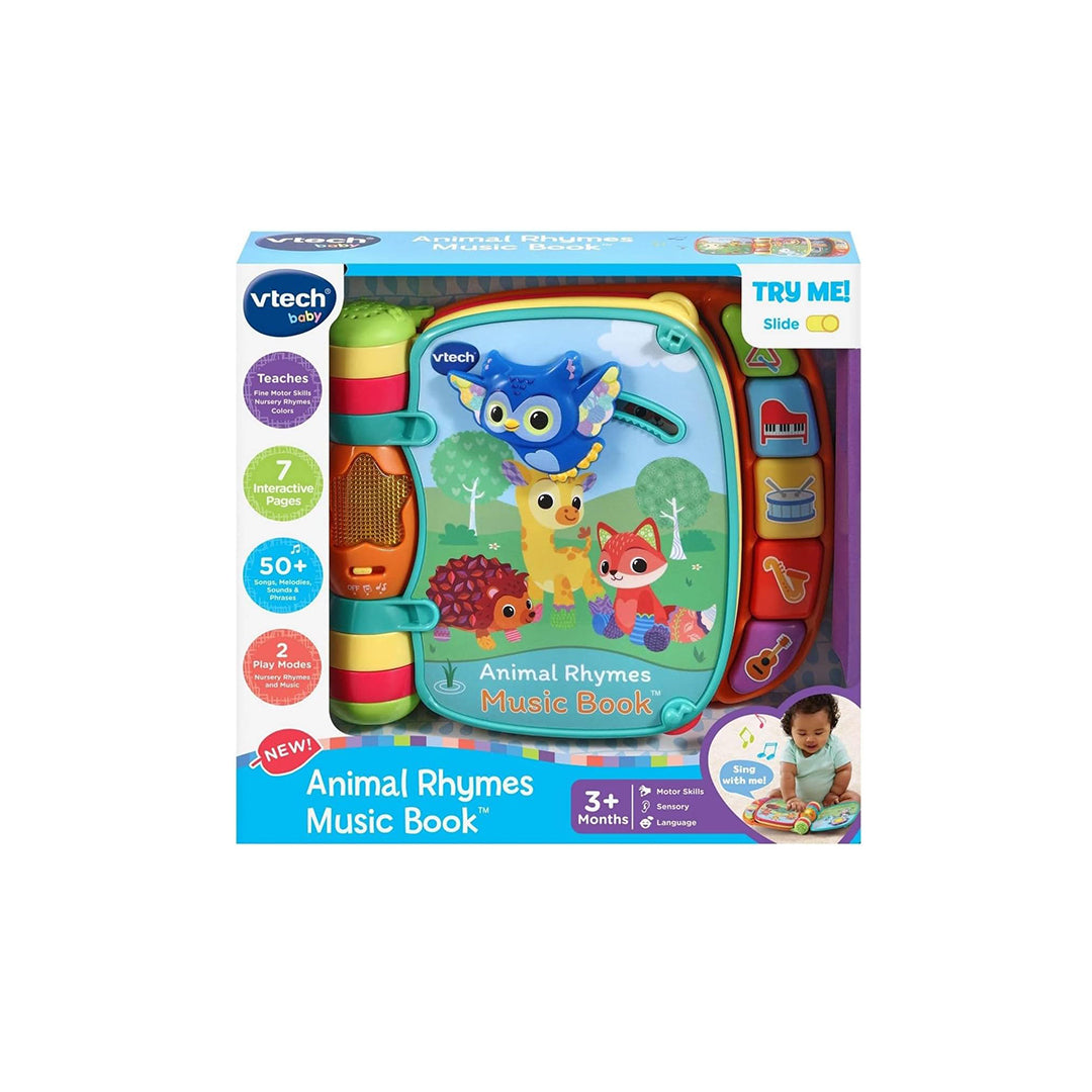 VTech Animal Rhymes Music Book - Interactive Baby Toy