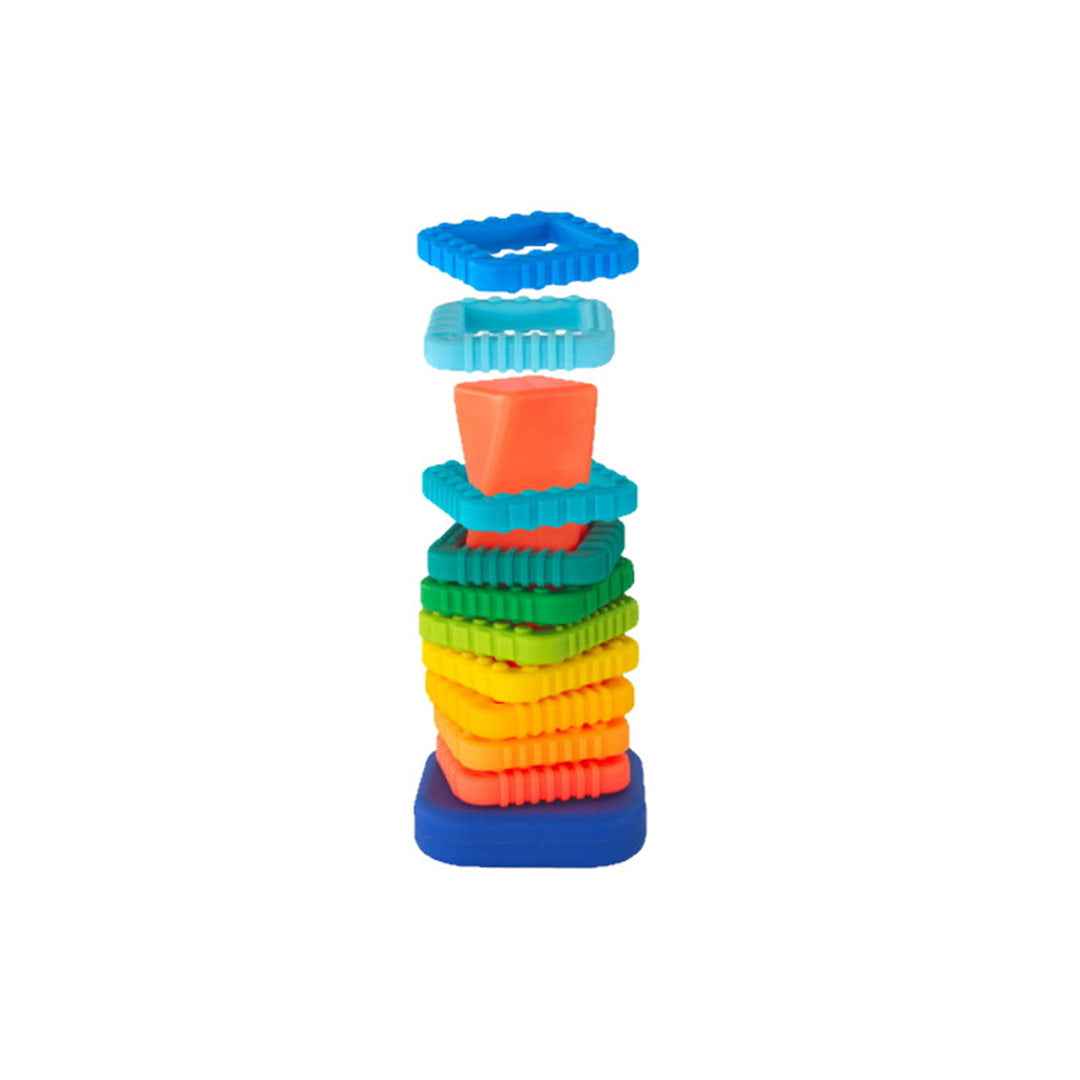 Sassy Twisty Towers Ring Stacker - Educational Toddler Toy (12M+)