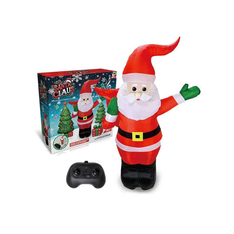 44.5-Inch RC Inflatable Santa Claus - Electric Running Christmas Toy