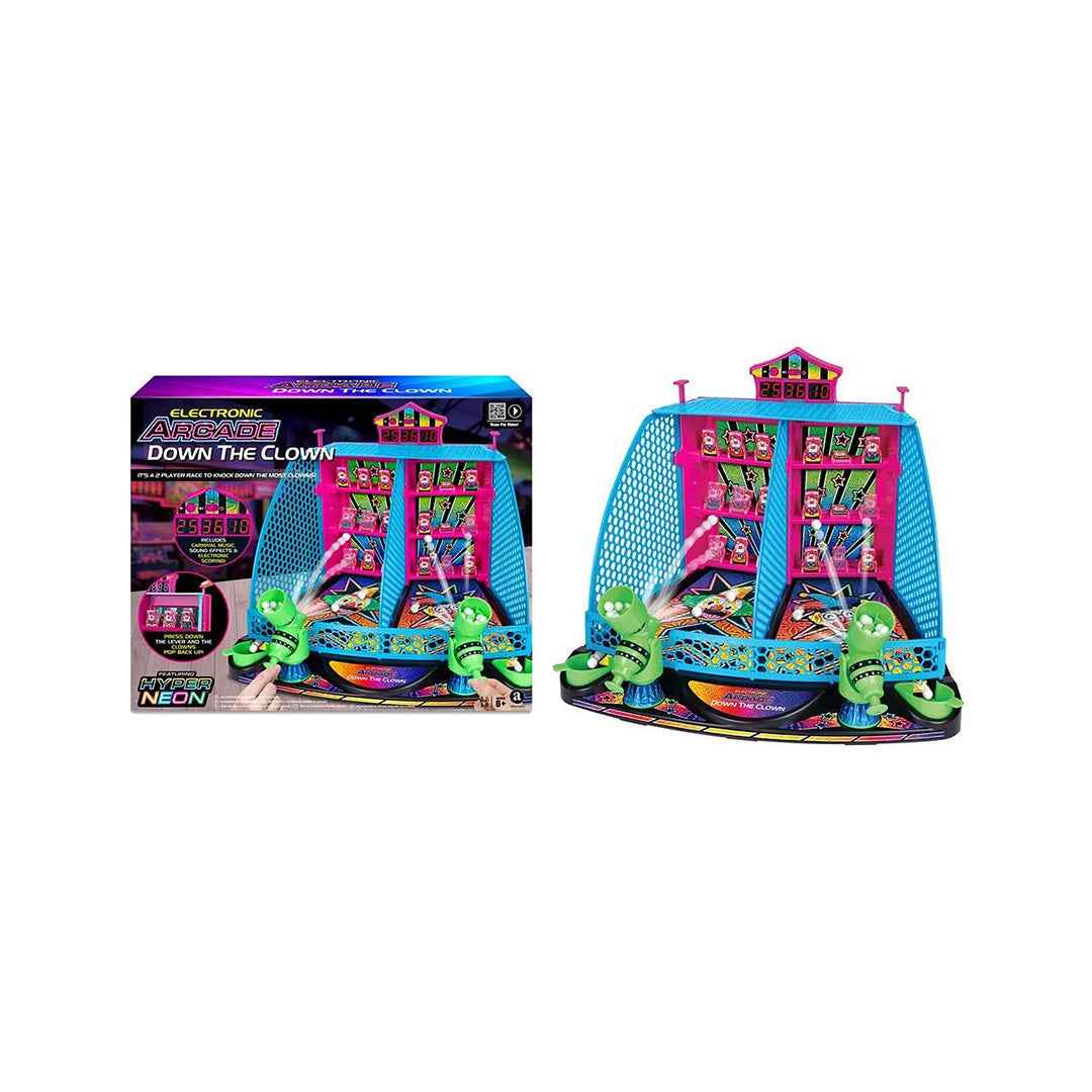Ambassador Electronic Arcade Down-The-Clown Target Game - Toyspry