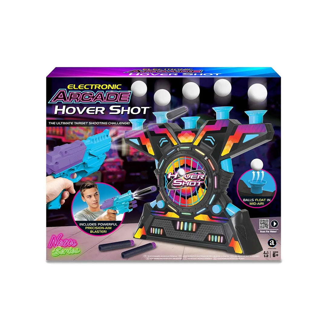 Ambassador Electronic Arcade Hover Shot Floating Target Game (Neon Series) - Toyspry