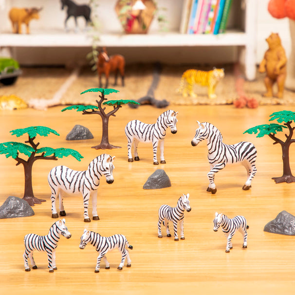 Terra Miniature Wild Animals - 60-Piece Toy Figure Set