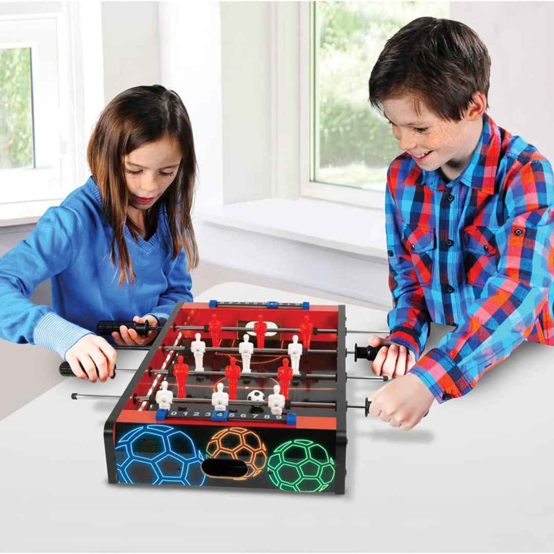 Ambassador Electronic Arcade LED Light-Up Foosball Table - Toyspry