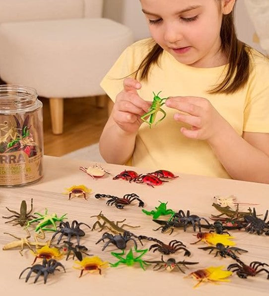Terra Miniature Insects - 60-Piece Toy Set in Tube
