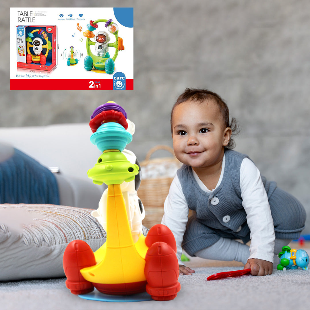 Baby Rattle Musical Toy with Light & Suction Cup | Highchair Toy - Toyspry - Toyspry