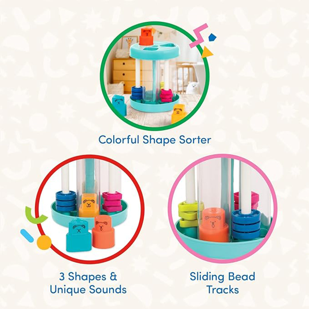 Battat Shapes & Sounds Sorter Educational Toy