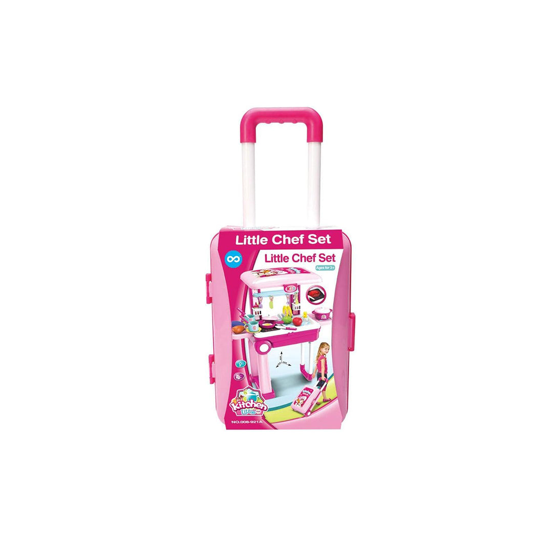 Kids Kitchen Playset - 2-in-1 Portable Suitcase