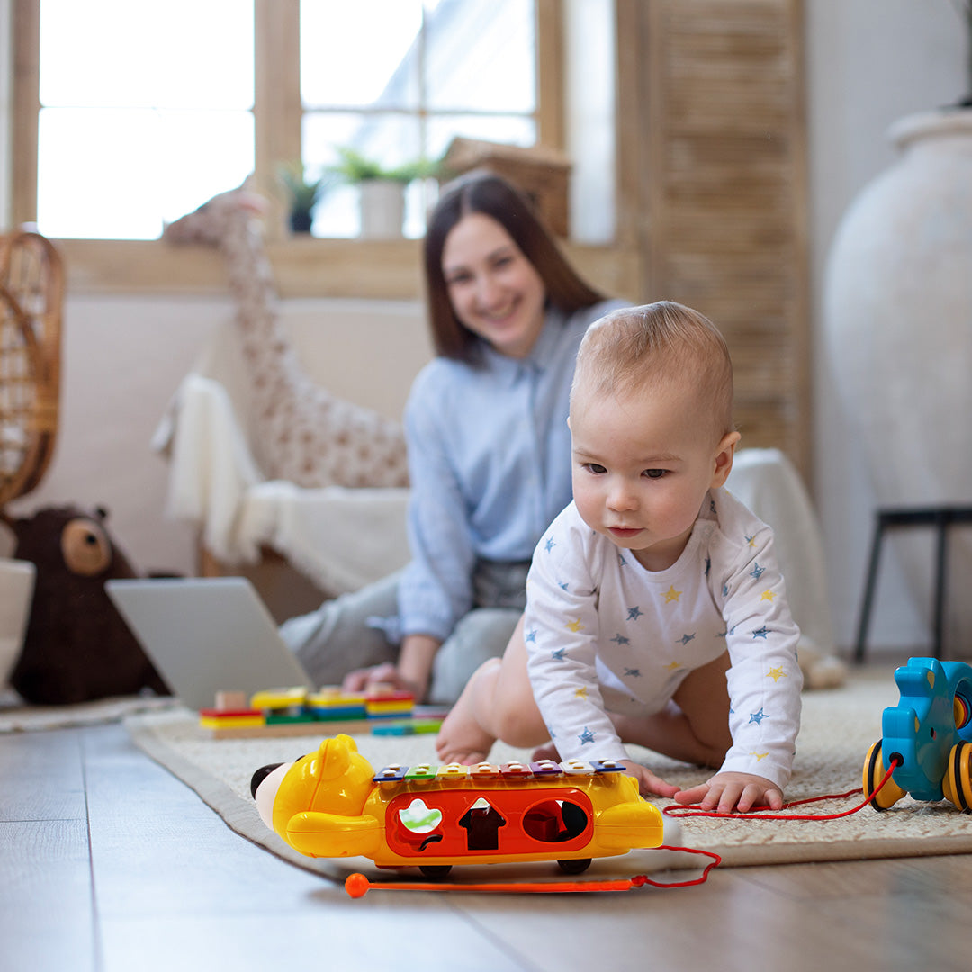 Bear Xylophone Toy with Blocks - Toyspry