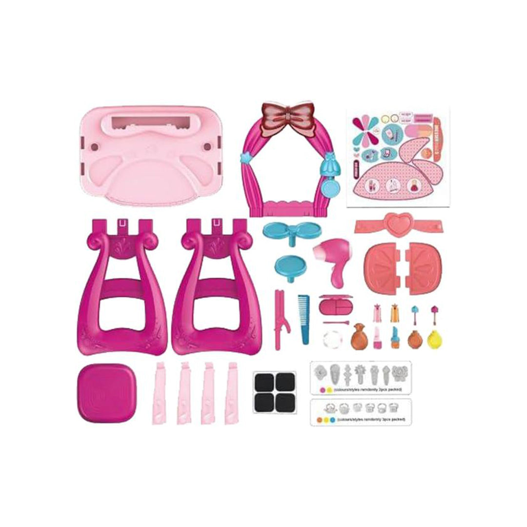 Princess Beauty Dresser & Makeup Table Toy with Lights & Music - Toyspry