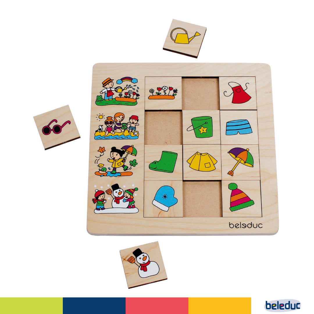 Beleduc Wooden Sorting Set Seasons - Toyspry