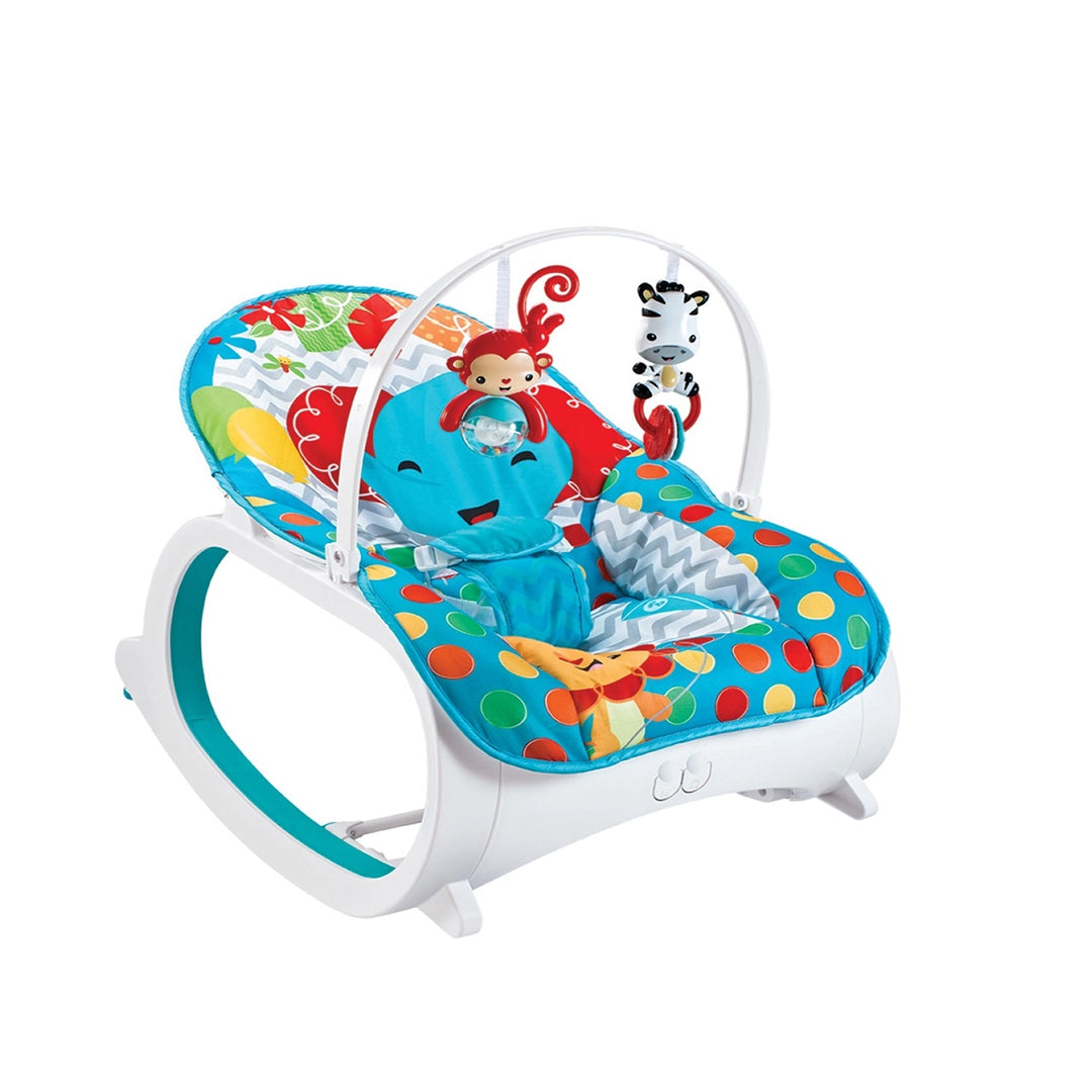 Fitch Baby Elephant Plush Electric Rocker & Bouncer - Infant Seat - Toyspry