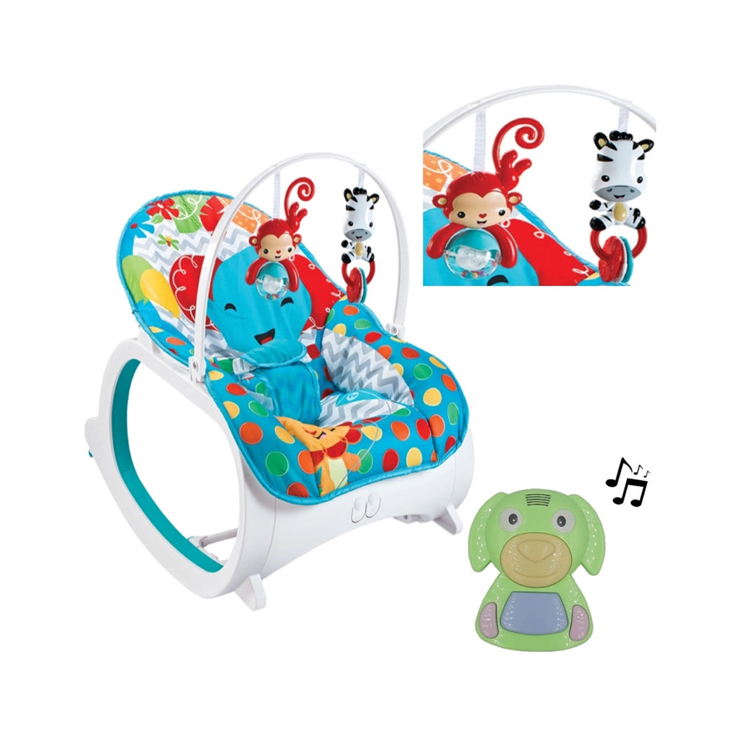Fitch Baby Elephant Plush Electric Rocker & Bouncer - Infant Seat