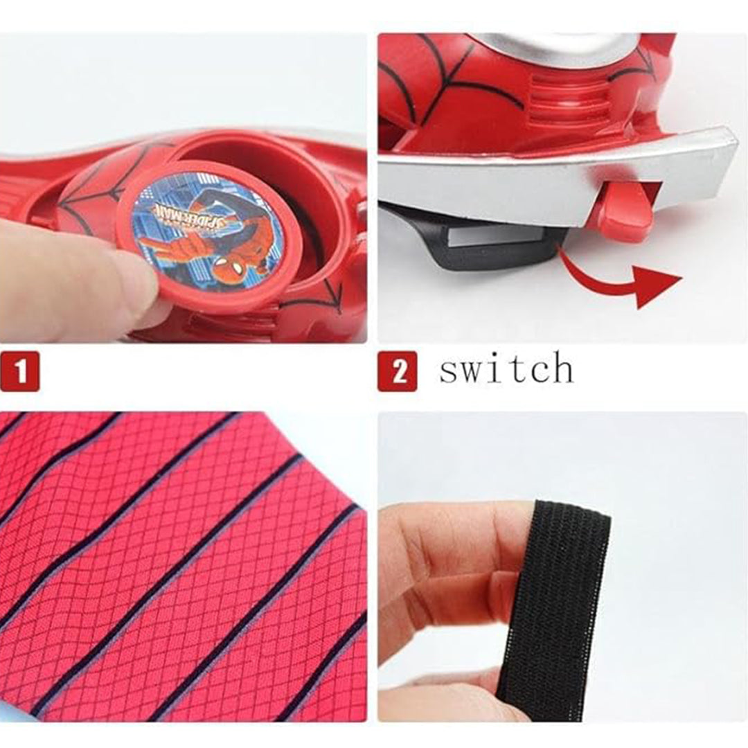 Spiderman Web Shooter Toy with Launcher & Glove - Toyspry