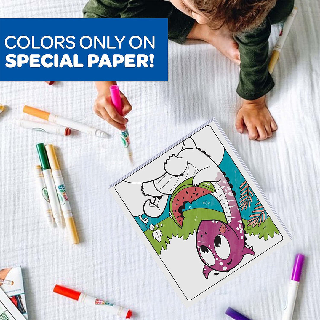 Crayola Color Wonder Dinosaur Coloring Book | Mess-Free Prehistoric Pals for Kids - Toyspry