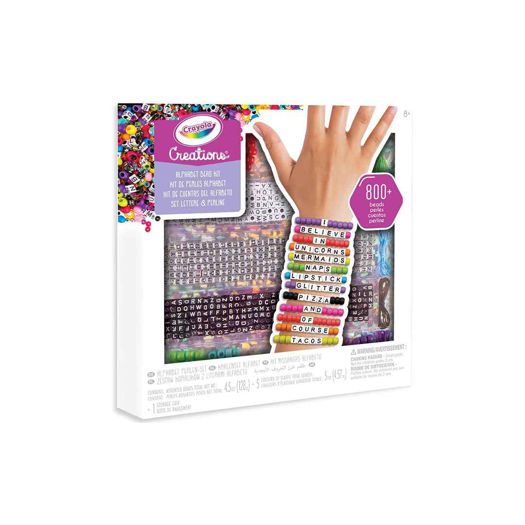Crayola Bracelet Making Kit (800+ Beads & Charms) - Toyspry
