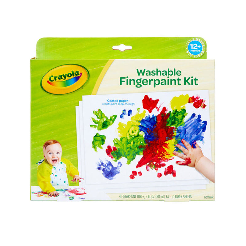 Crayola My First Washable Fingerpaint Kit for Toddlers | Sensory Art Set