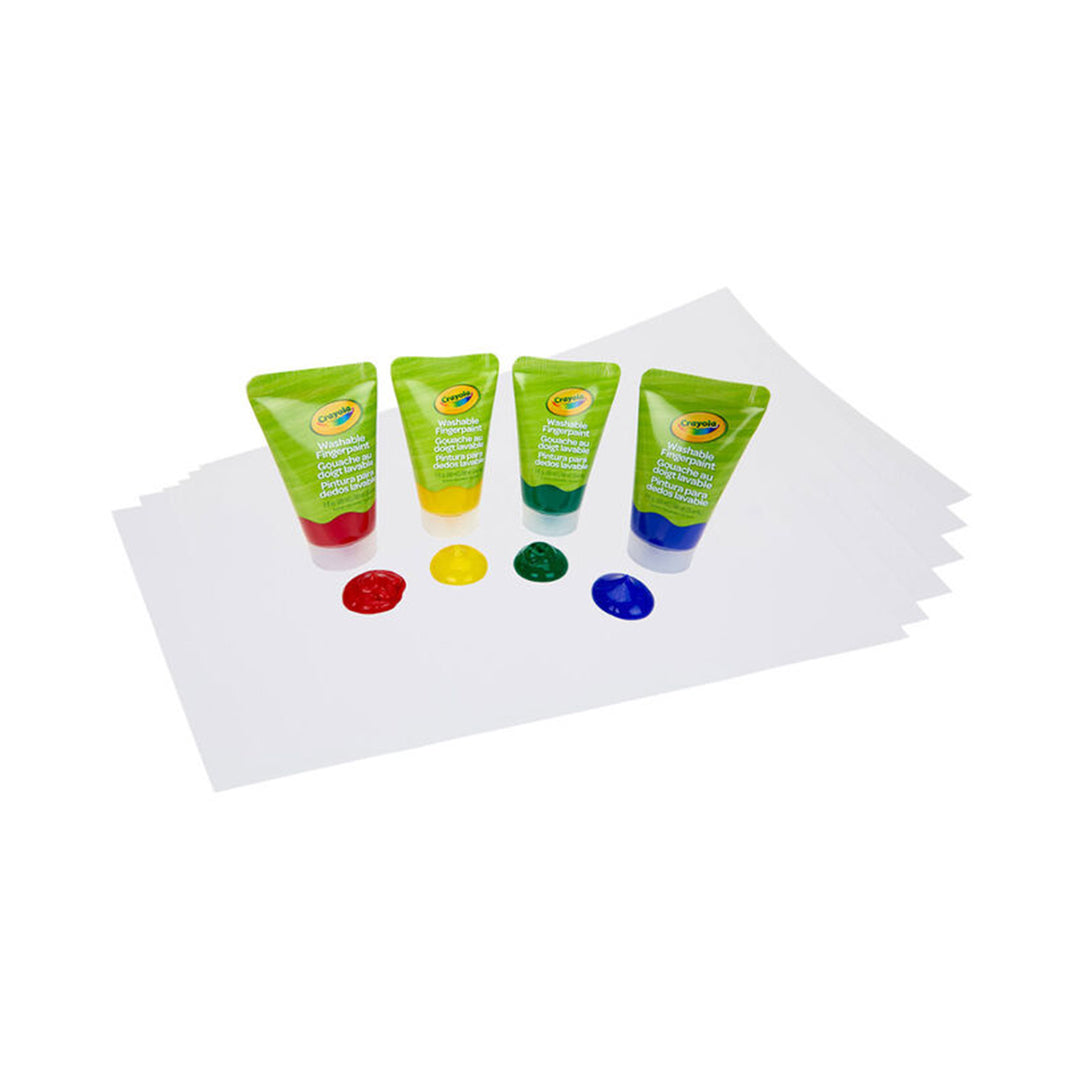 Crayola My First Washable Fingerpaint Kit for Toddlers | Sensory Art Set - Toyspry