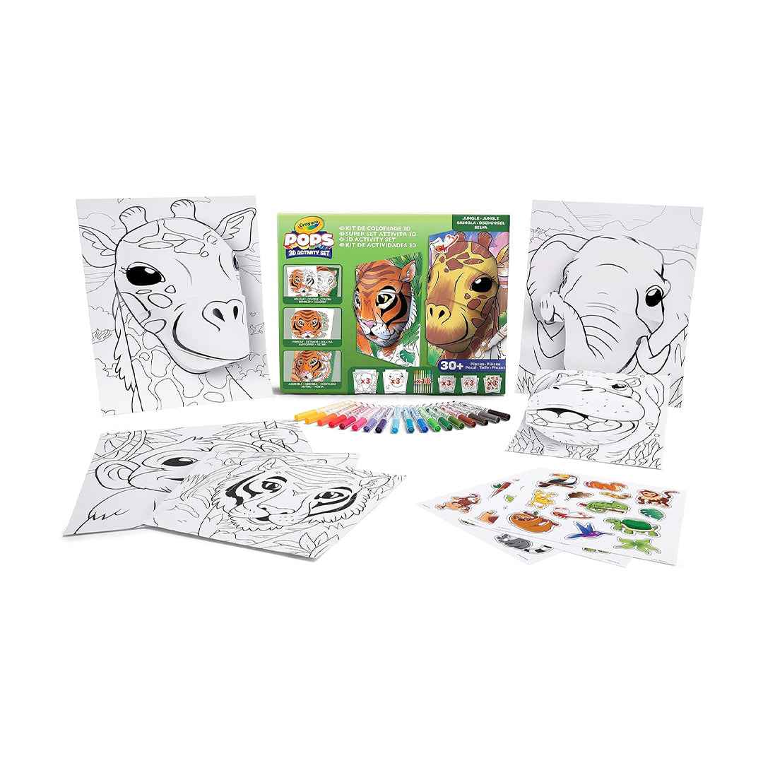 Crayola Pops Super 3D Jungle Activity Set - Toyspry