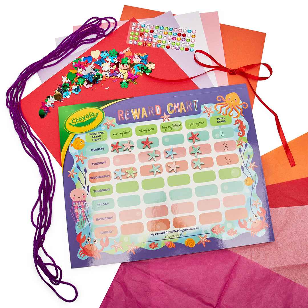 Crayola Under the Sea Reward Chart & Activity Kit - Toyspry