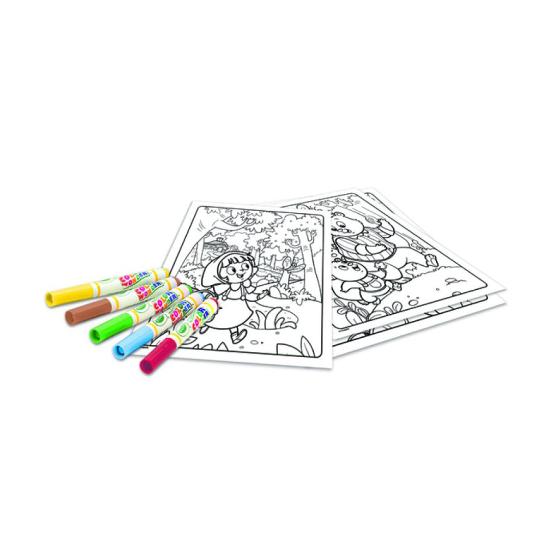 Crayola Mess-Free Coloring Book Once Upon A Time | Mess-Free Fairytale Coloring Set - Toyspry