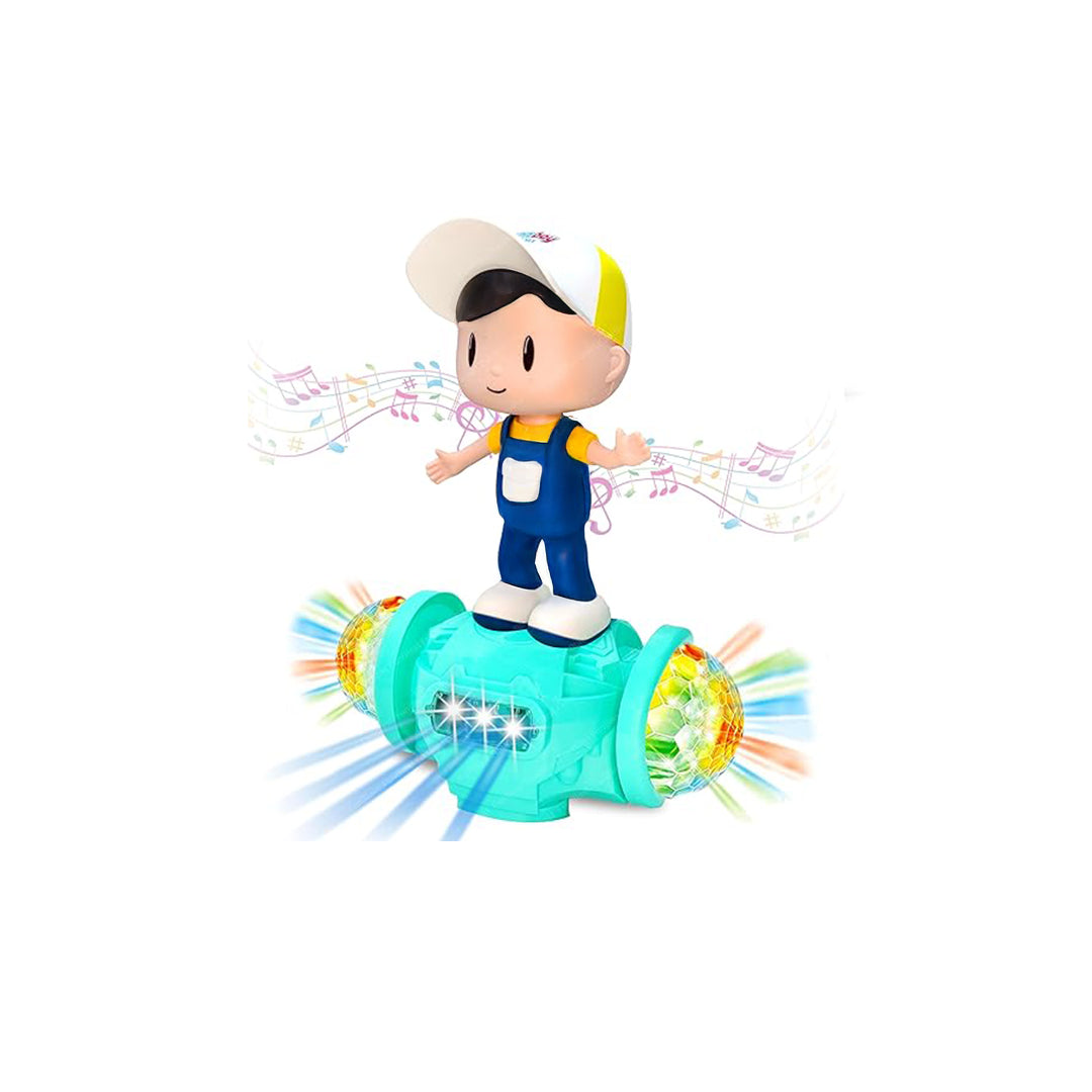 Bump & Go Dancing Robot Toy with Lights & Music - Toyspry