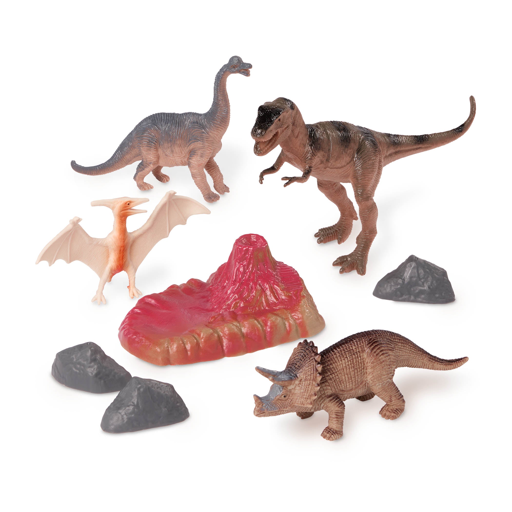 Terra Prehistoric Dinosaurs - 60-Piece Miniature Toy Set