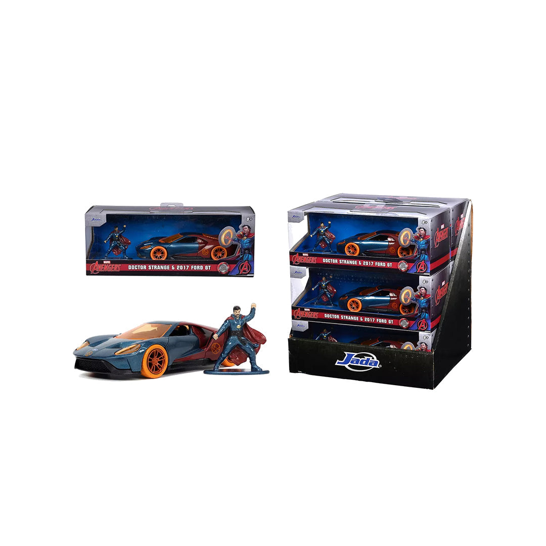 Marvel Doctor Strange Ford GT - 1:32 Diecast Model Car with Figure - Toyspry