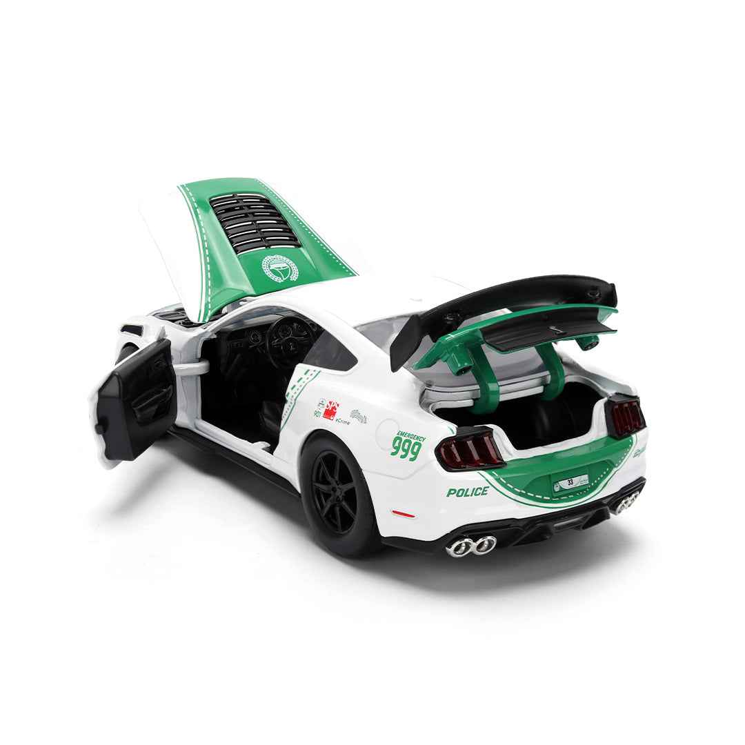 Jada Dubai Police Ford Mustang - 1:24 Diecast Model Car - Toyspry