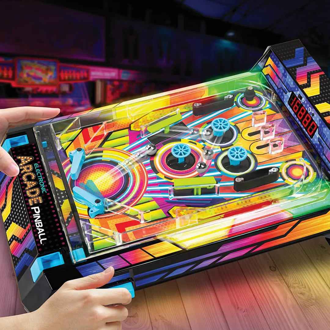 Electronic Arcade Pinball Game Portable Desktop Toy - Toyspry