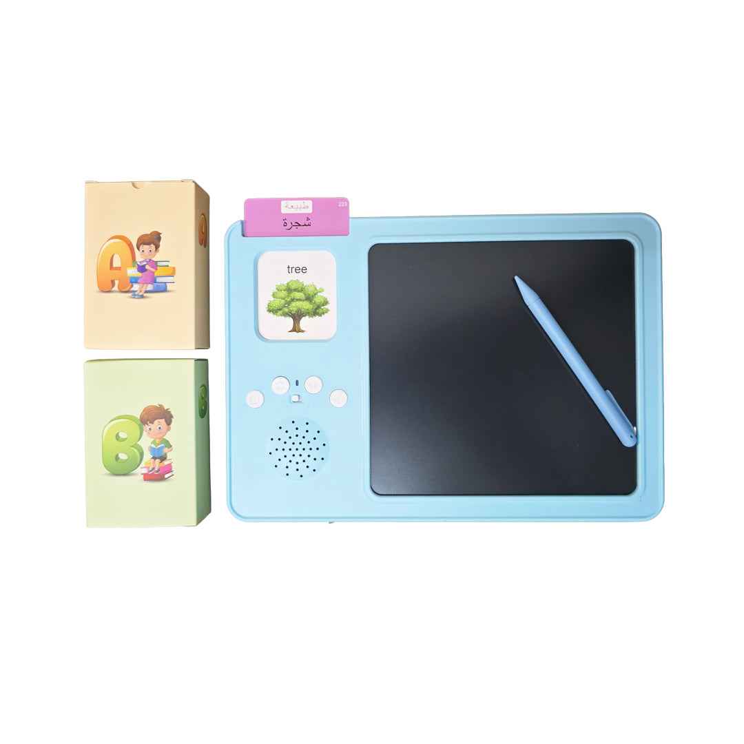 English & Arabic Talking Flash Cards with Drawing Board