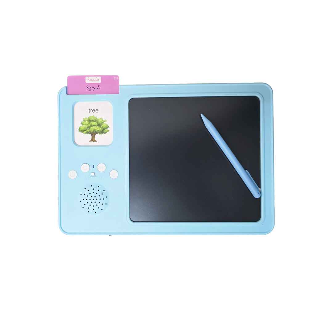English & Arabic Talking Flash Cards with Drawing Board - Toyspry