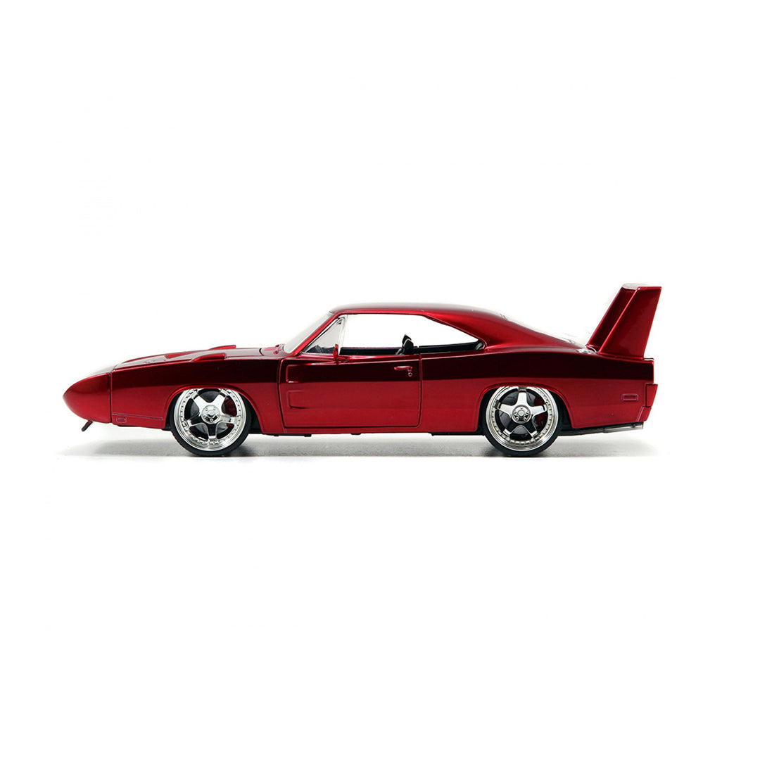 Fast & Furious 1969 Dodge Charger - 1:24 Diecast Model Car (Red) - Toyspry