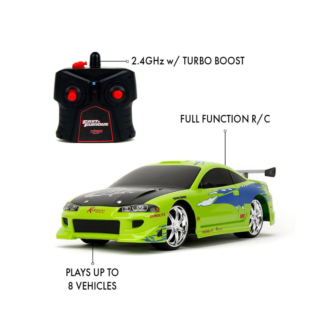 Fast & Furious 1995 Brian's Eclipse - Remote Control Car - Toyspry