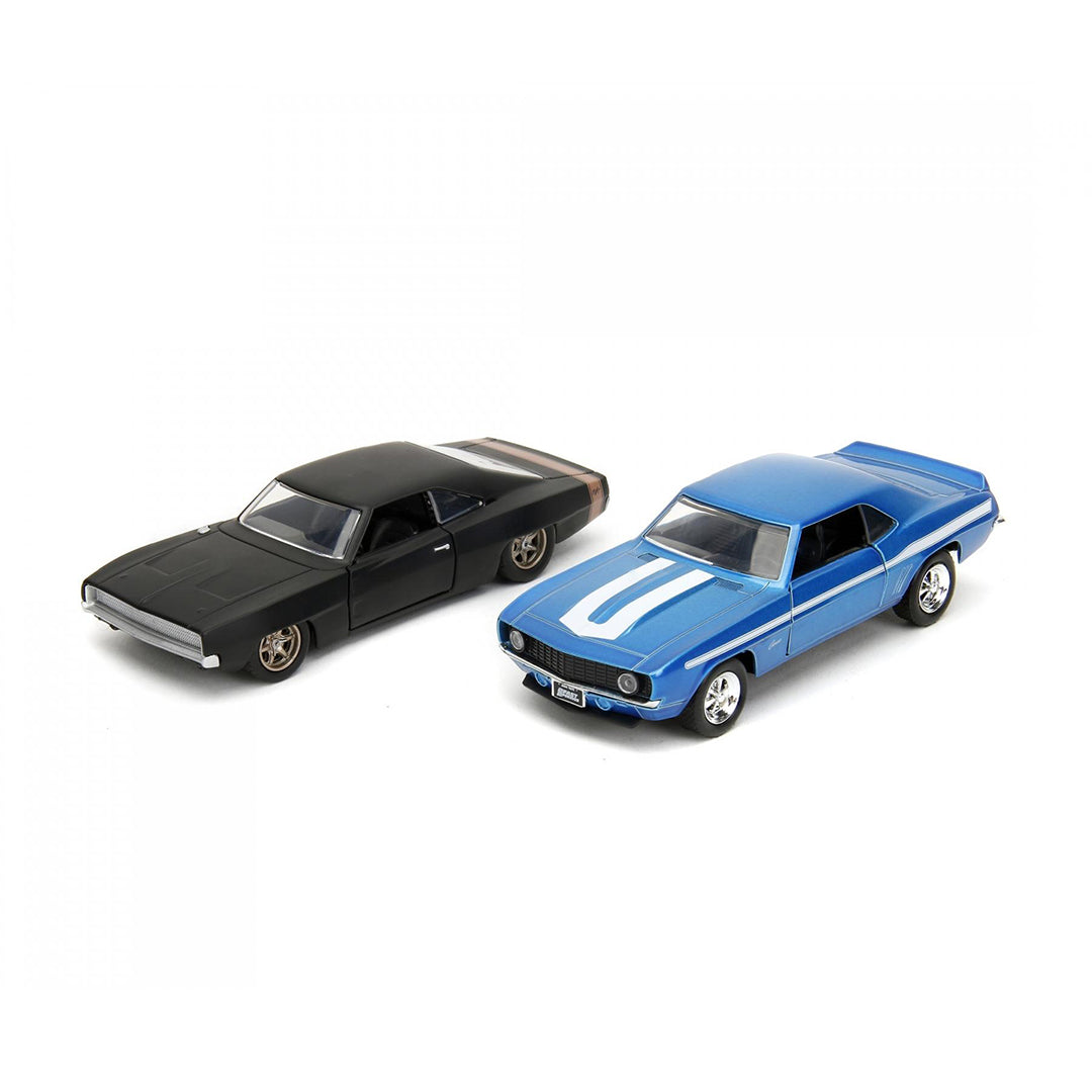 Fast & Furious '69 Camaro & '68 Charger Twin Pack - 1:32 Diecast Model Car Set