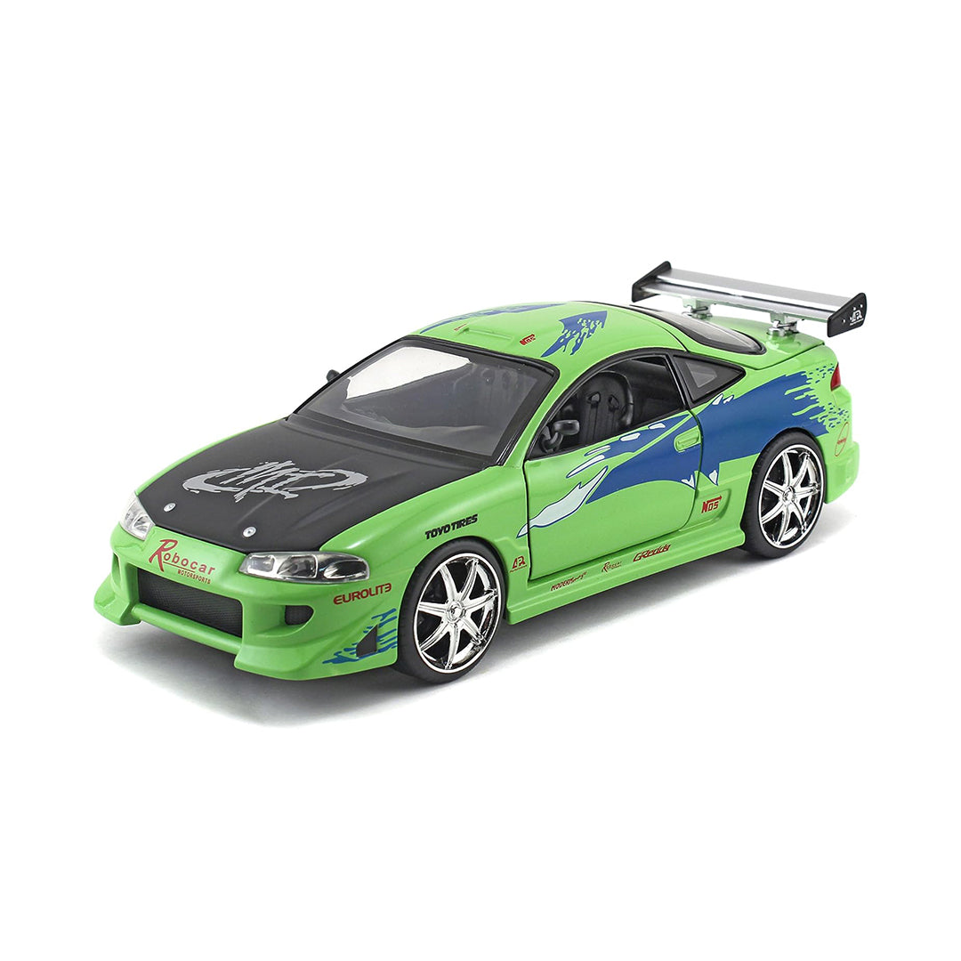 Fast & Furious 1995 Mitsubishi Eclipse - 1:24 Diecast Model Car - Toyspry