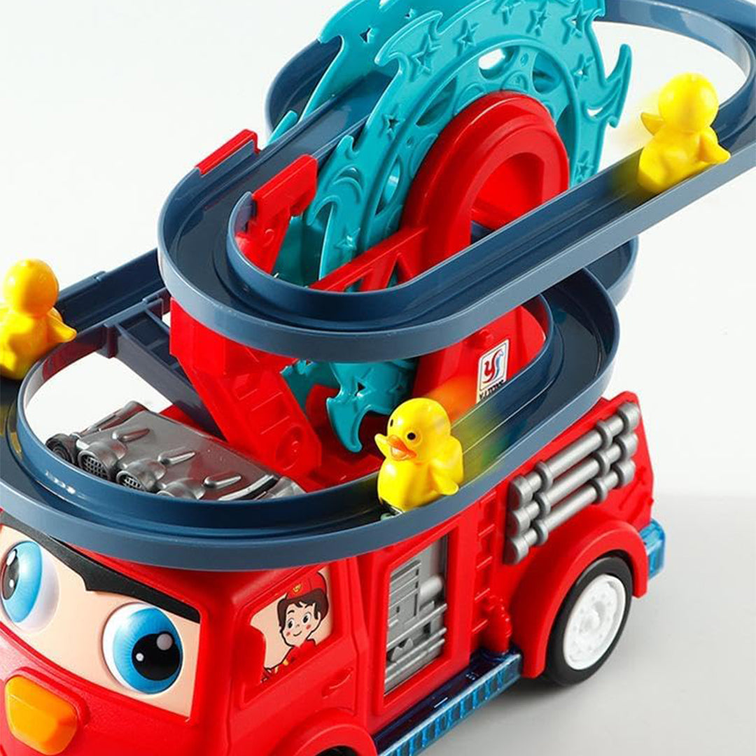 5-in-1 Fire Engine Toy Set with Slide & Ferris Wheel