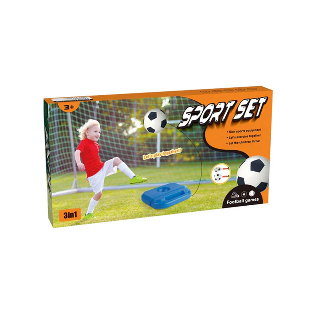Kids Solo Football Training Set with Ball, Rope & Pump