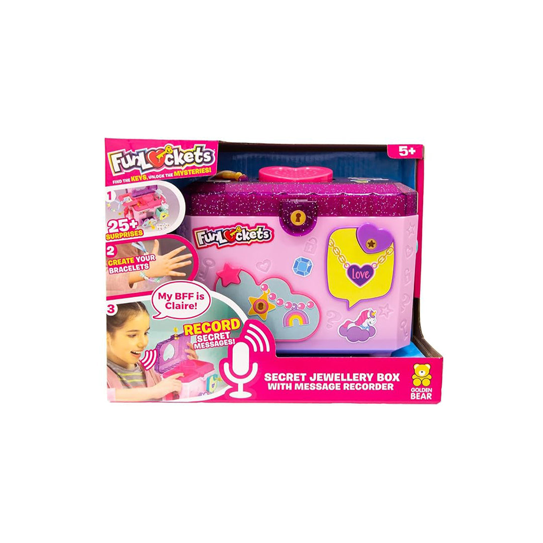Funlockets Secret Jewellery Box with Voice Recorder - Collectible Surprise Toy - Toyspry