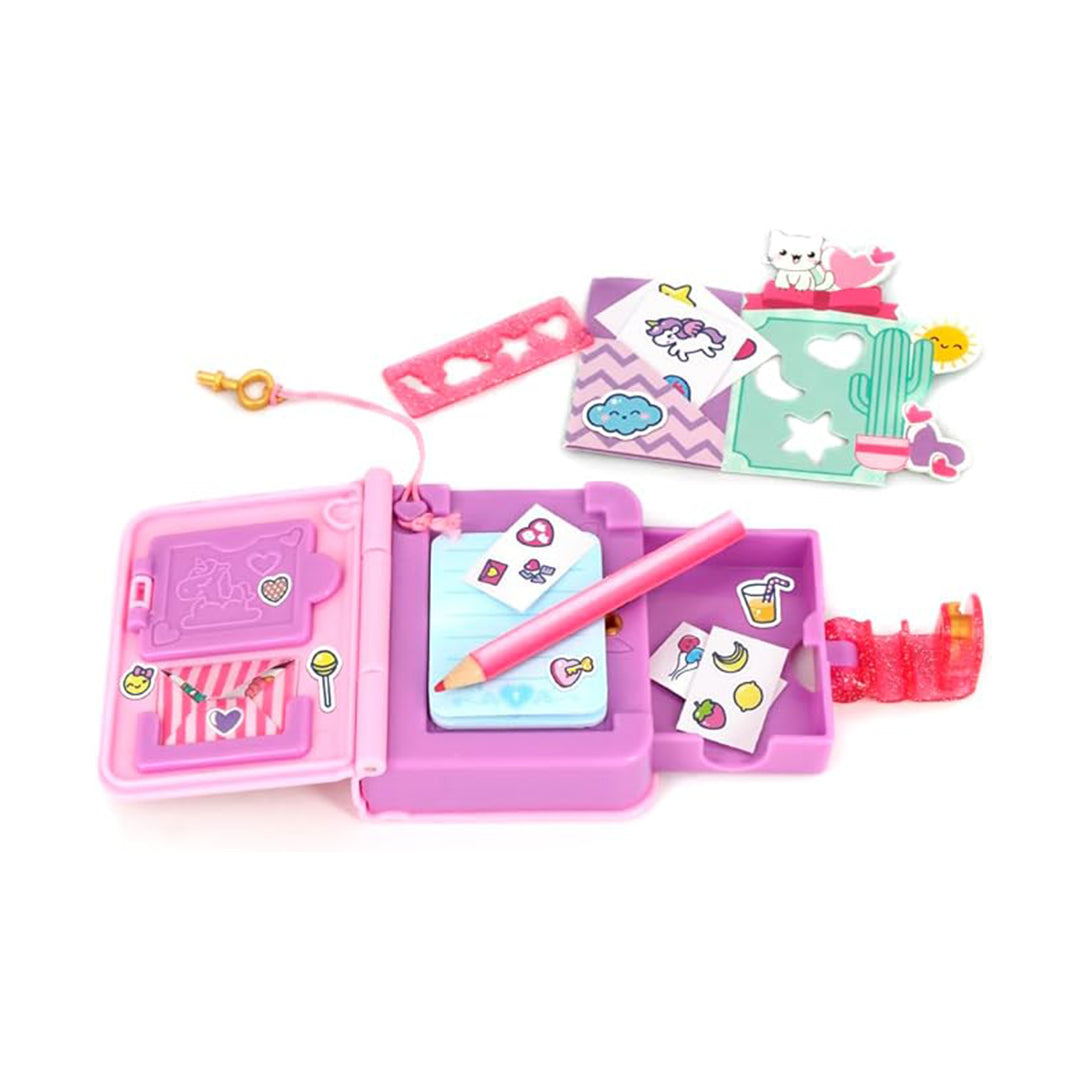 Funlockets Secret Mini Journal with Lock & Key - Collectible Surprise Toy (15+ Surprises)