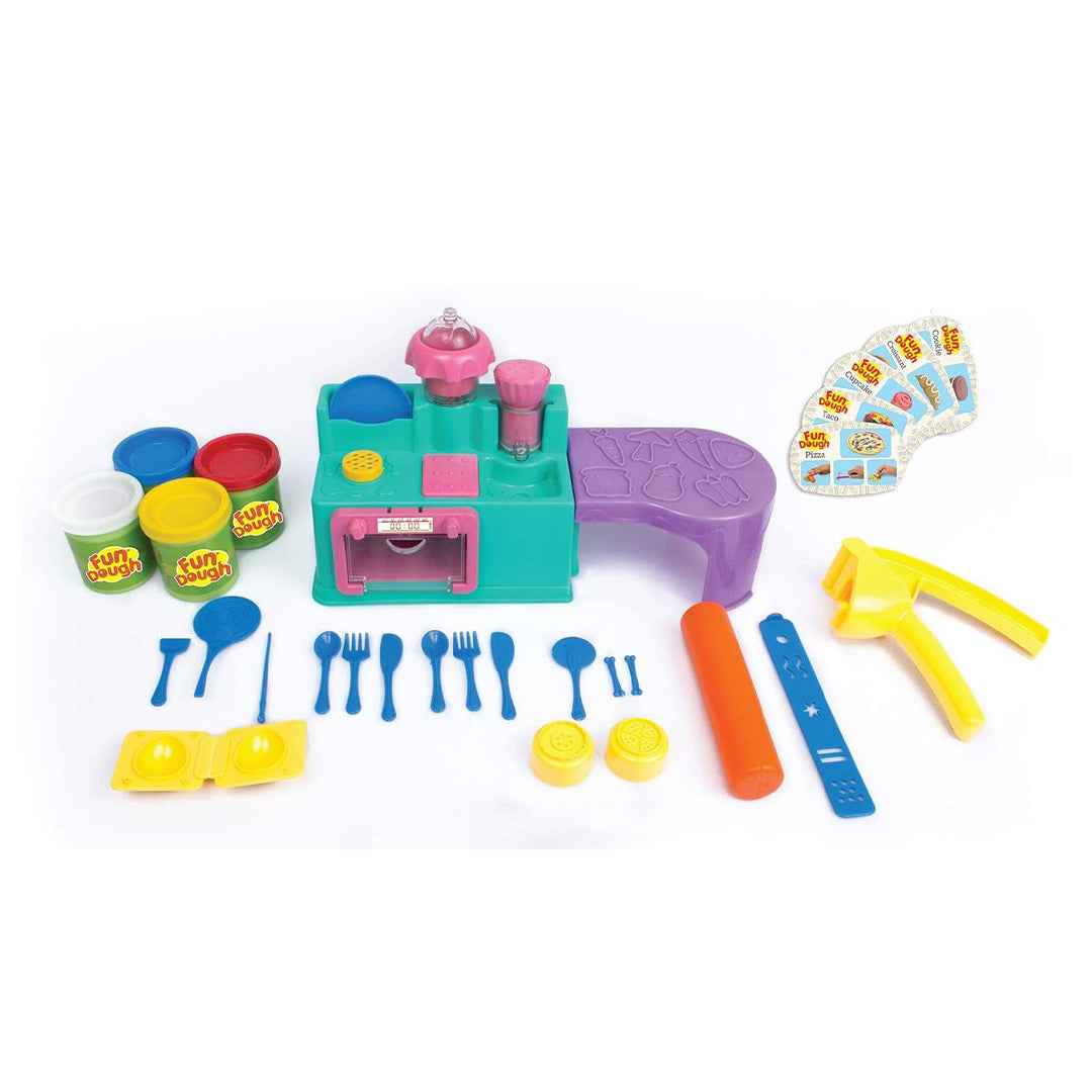 Funskool Fundough Kitchen Set - DIY Creative Playset with Recipe Cards - Toyspry