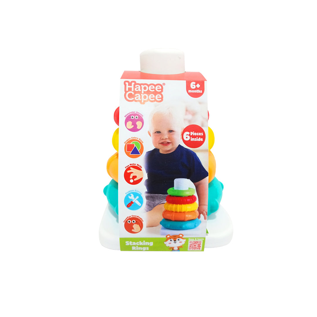 Hapee Capee Stacking Rings - Educational Baby Toy - Toyspry