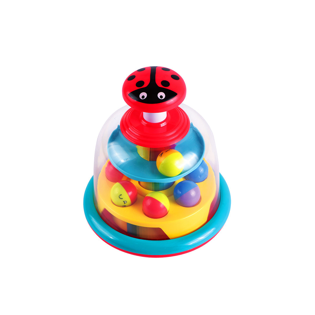 Hapee Capee Beetle Spin Top - Interactive Baby Toy - Toyspry