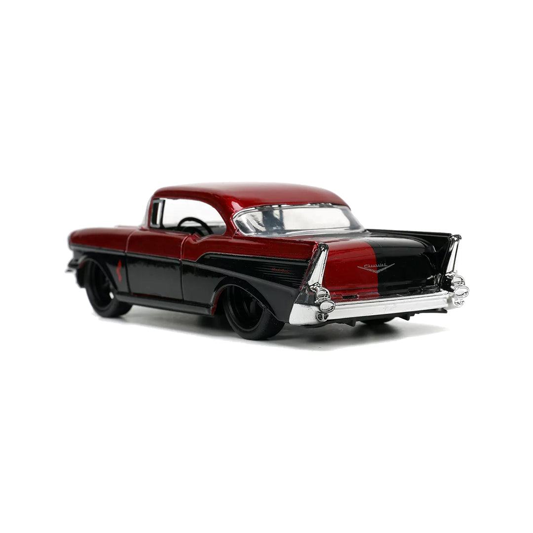 Harley Quinn 1957 Chevy Bel Air - Diecast Model Car with Figure - Toyspry