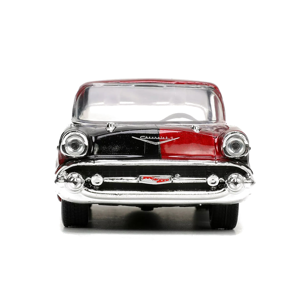 Harley Quinn 1957 Chevy Bel Air - Diecast Model Car with Figure - Toyspry